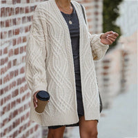 Zora Elegant Knit Cardigan in Pink