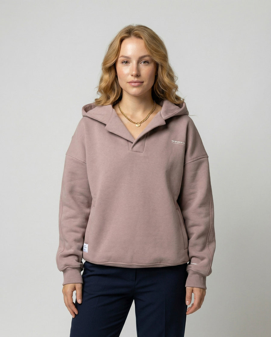 Zora Hoodie with Hood and Oversized in Rose