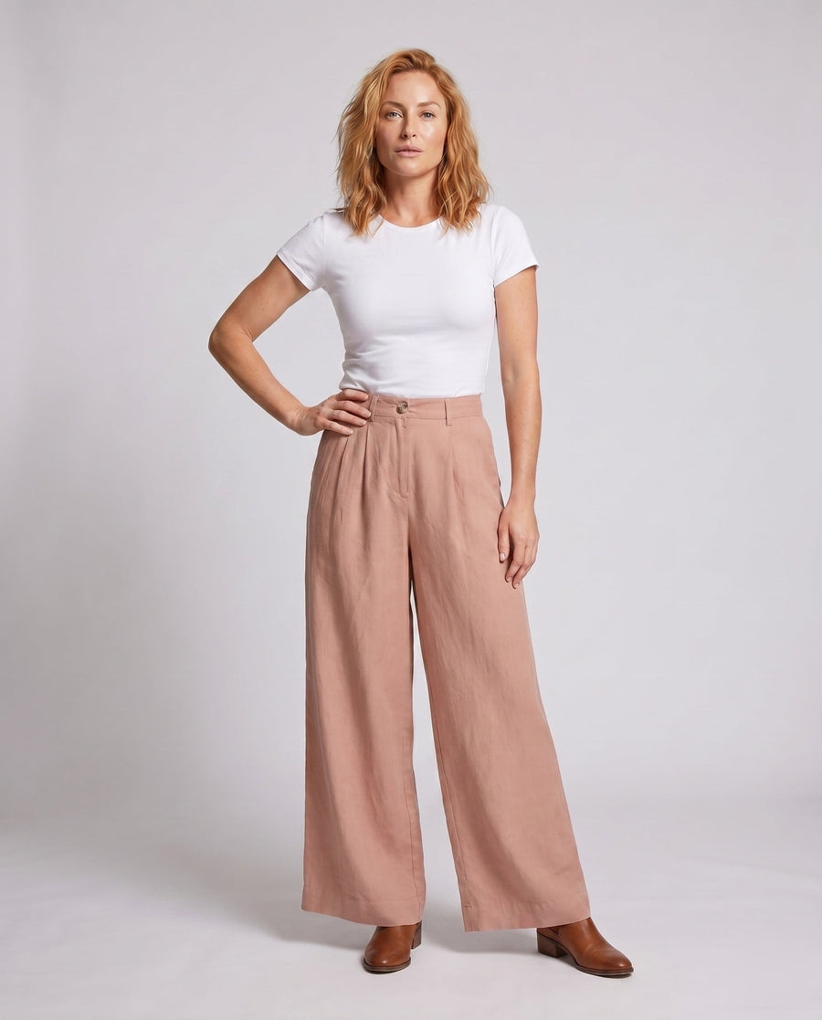 Zora Linen Trousers with Pockets