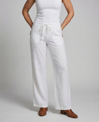 Zora Relaxed Linen Trousers with Wide Leg