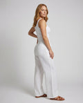 Zora Relaxed Linen Trousers with Wide Leg