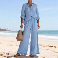 Zuri Airy Linen Blouse