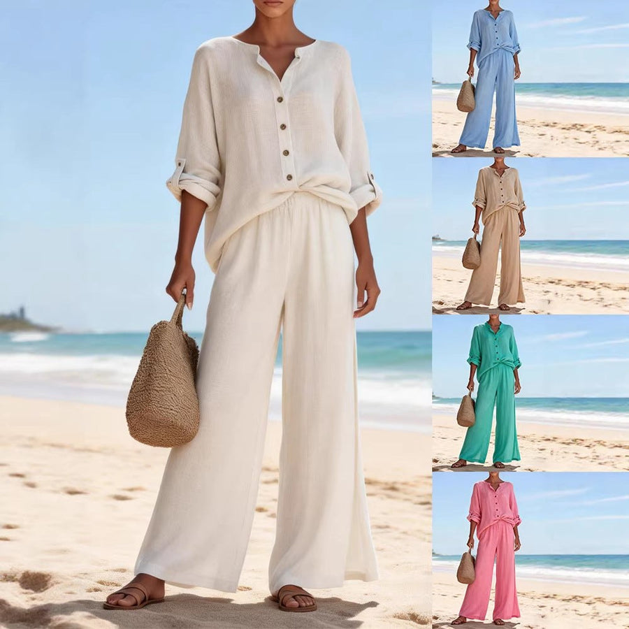 Zuri Airy Linen Blouse