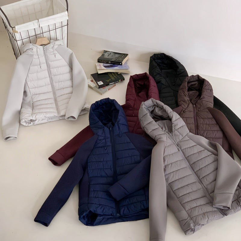 Zuri Jacket with Hood in Signalblau