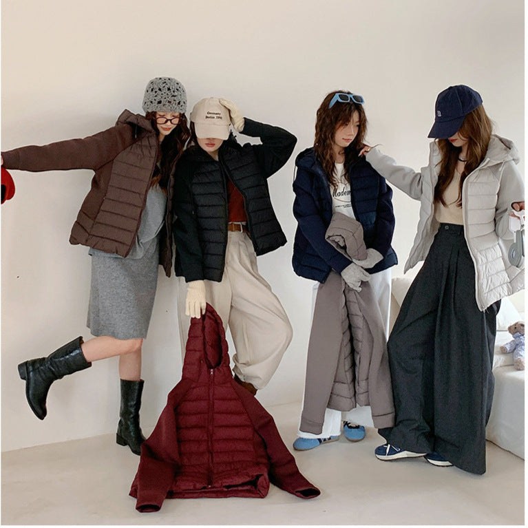 Zuri Jacket with Hood in Signalblau