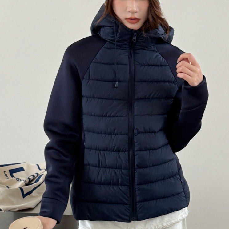 Zuri Jacket with Hood in Signalblau