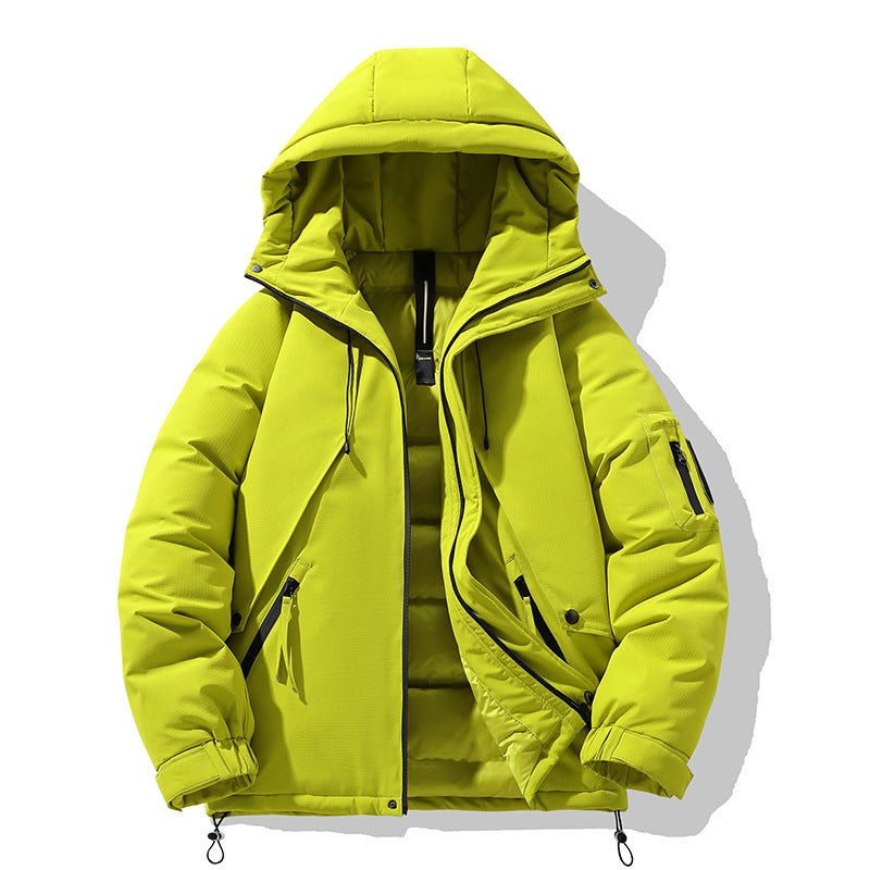 Zuri Jacket with Pockets and Hood in Yellow